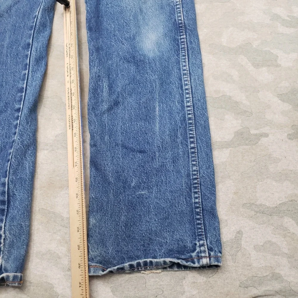 Vintage Wrangler 13MWZ Jeans Mens 32x34 Blue 13MWZ Whiskered Cowboy Cut Western